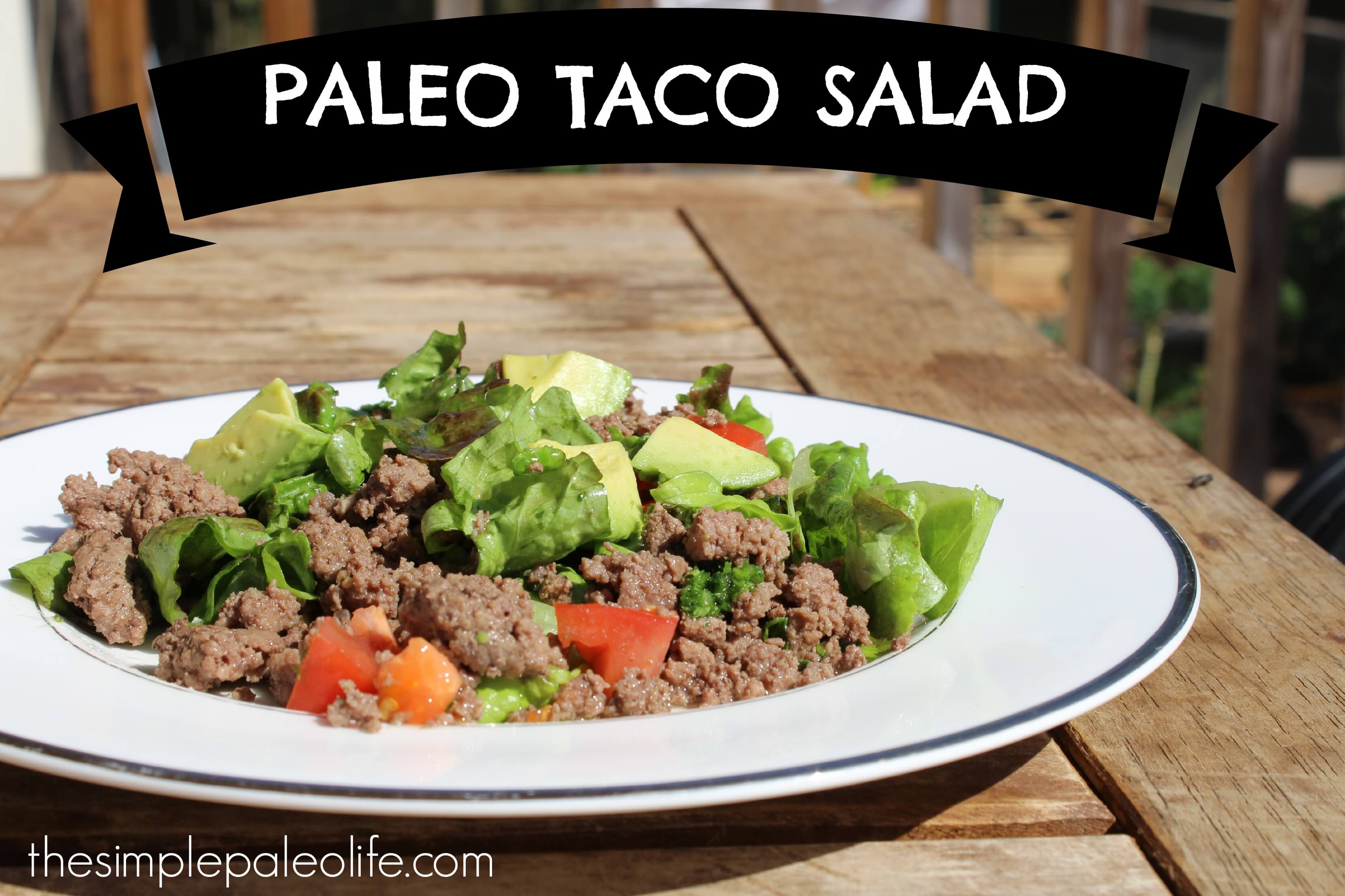 PALEO TACO SALAD (Minus the Taco!)