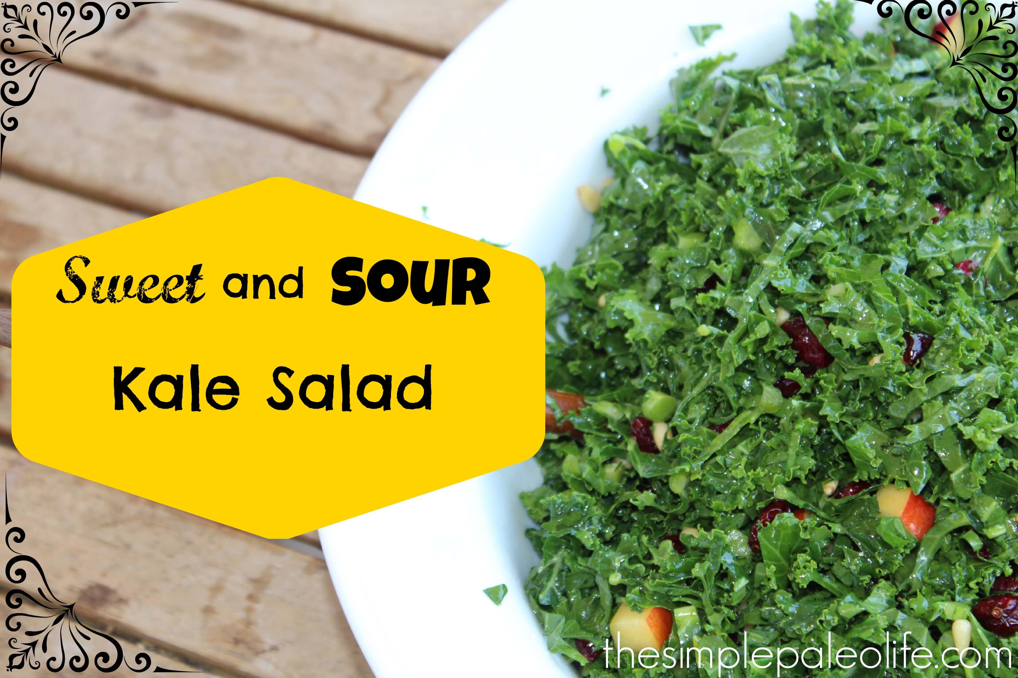 Sweet and Sour Kale Salad Recipe