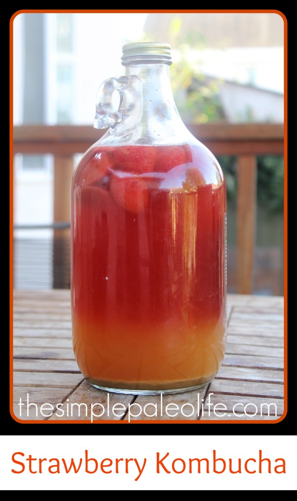 strawberry kombucha