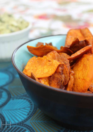 Crispy Paleo Sweet Potato Chips Recipe - Hollywood Homestead