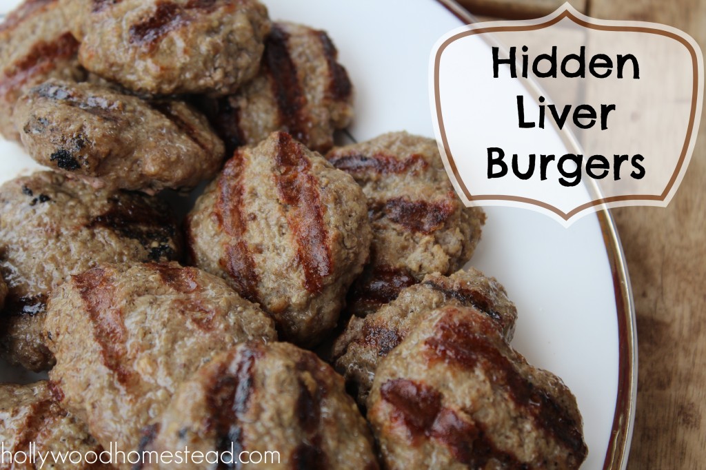 Hidden beef liver burgers