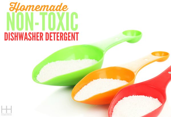 Homemade Non-Toxic Dishwasher Detergent - Hollywood Homestead
