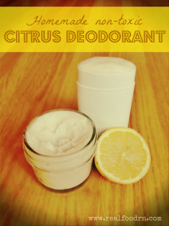 homemade citrus deodorant
