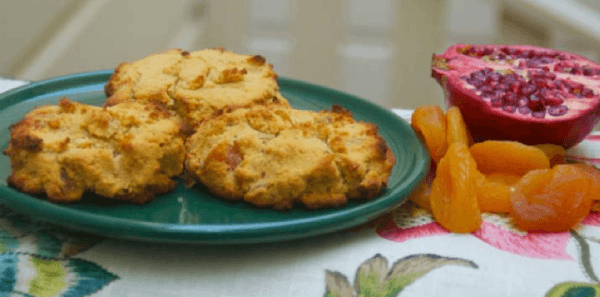 paleo apricot scones