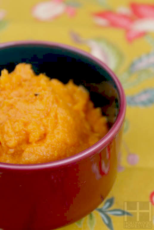 mashed sweet potatoes