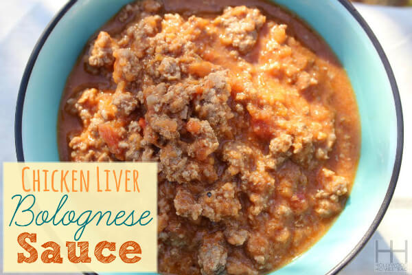 Chicken Liver Bolognese Sauce