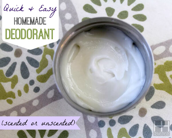 Homemade Deodorant Paste