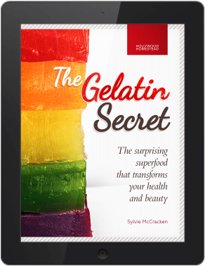 cover of "The Gelatin Secret" ebook on an iPad