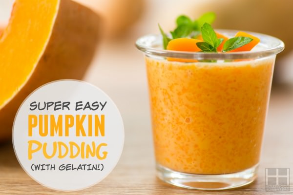 Super Easy Pumpkin Pudding Recipe (with gelatin!)