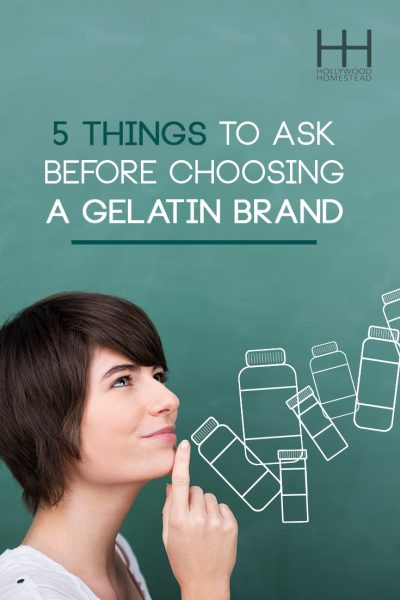 Woman thinking of supplements under the title "5 Things to Ask Before Choosing a Gelatin Brand" 