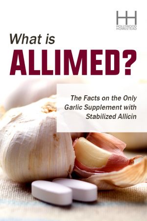 clove of garlic and supplements under the title "What is Allimed?" 