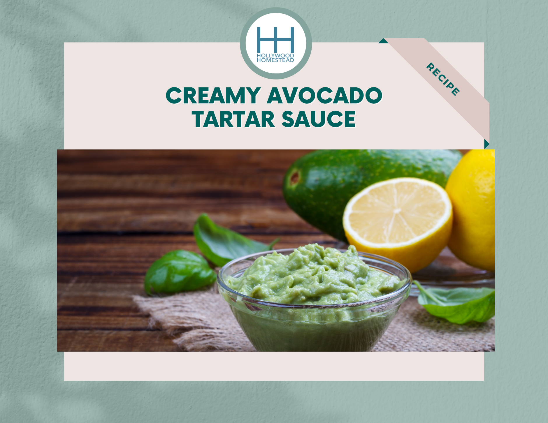 Creamy Avocado Tartar Sauce Recipe