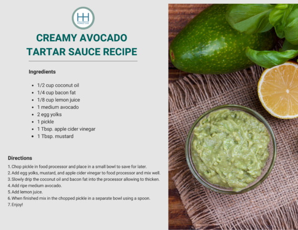 creamy avocado tartar sauce recipe